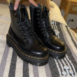 Jadon smooth leather platform boots